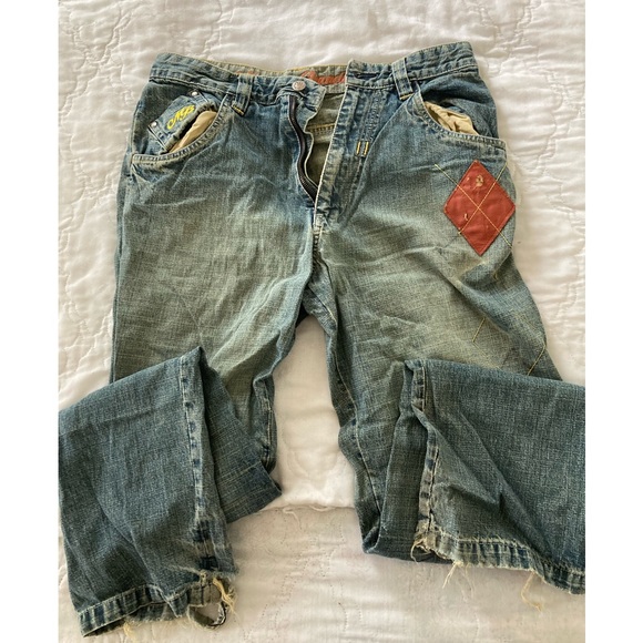 VINTAGE RARE Makaveli Branded Jeans Size 32x34 Tupac Shakur Hip Hop Rap Music - Picture 2 of 10